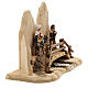 Escape to Egypt With Bridge, 10 cm Original Nativity model, in painted Val Gardena wood s7