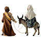 Escape to Egypt with bridge Original Nativity Scene in painted wood from Val Gardena 12 cm s12