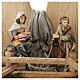 Escape to Egypt with Arched Bridge, 12 cm Original Nativity model, in painted Valgardena wood s2