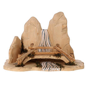 Ponte presepe Original legno realizzato in Valgardena 12 (40x17x27) cm
