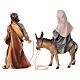 Escape to Egypt, 10 cm Original Nativity model, in painted Valgardena wood s5