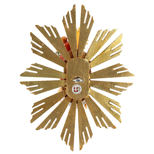 Dieu et Saint Esprit avec rayons pour crèche Original bois peint Val Gardena 10 cm 5