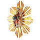 Dieu et Saint Esprit avec rayons pour crèche Original bois peint Val Gardena 10 cm s3