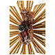 Imagen Dios Padre y Espíritu Santo en gloria con rayos belén Original madera pintada en Val Gardena 12 cm de altura media s6