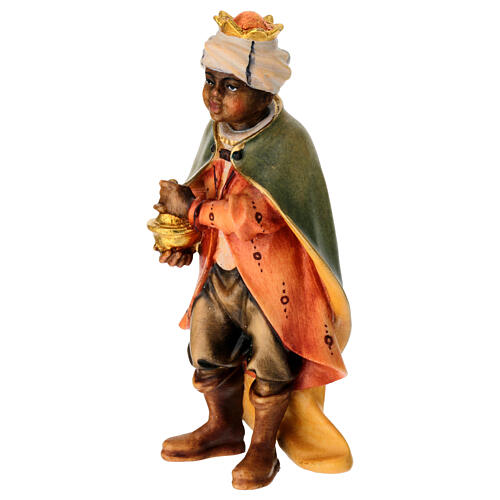 Jeune chanteur meure crèche Original bois peint Val Gardena 12 cm 3