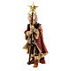 Piccolo cantore con stella presepe Original legno dipinto Val Gardena 10 cm s2