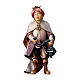 Piccolo cantore con incenso del presepe Original legno dipinto in Valgardena 10 cm s1
