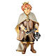 Little cantor with incense Original Nativity Scene in painted wood from Valgardena 12 cm s1