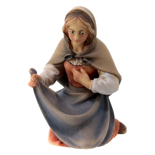 Holy Family Original Pastore Nativity Scene in painted wood from Val Gardena 10 cm 2