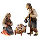 Holy Family Original Pastore Nativity Scene in painted wood from Val Gardena 10 cm s1
