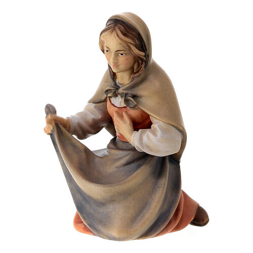 Holy Family, 12 cm nativity Original Shepherd model, in painted Valgardena wood 6
