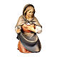 Vierge Marie de la crèche Original Berger bois peint Val Gardena 10 cm s1