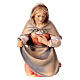 Virgem Maria presépio Original Pastor madeira pintada Val Gardena 10 cm s1
