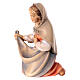 Virgem Maria presépio Original Pastor madeira pintada Val Gardena 10 cm s2