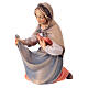 Saint Mary, 12 cm nativity Original Shepherd model, in painted Valgardena wood s2