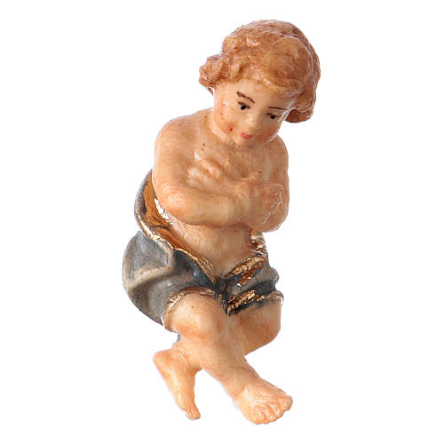 Enfant Jésus de la crèche Original Berger bois peint Val Gardena 10 cm 1