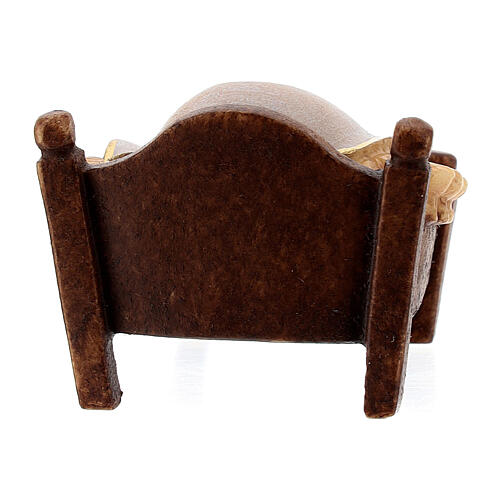 Schaukelwiege Mod. Original Pastore 12cm Grödnertal Holz 4