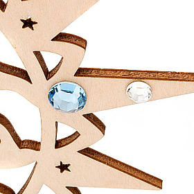 Carved star with reindeers and crystals