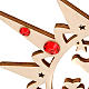 Carved star with reindeers and crystals s4