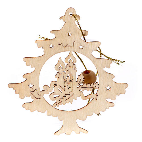Christmas tree decoration with candles 1