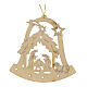 Christmas tree decoration bell shaped with Holy Family s1