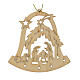 Christmas tree decoration bell shaped with Holy Family s2