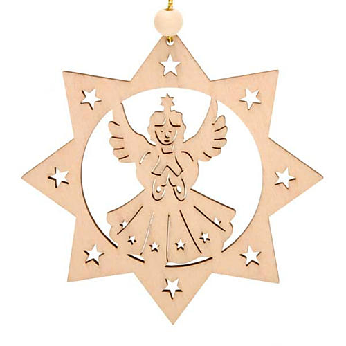 Dekoracja bożonarodzeniowa gwiazda 8-ramienna anioł 1