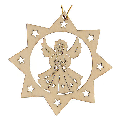 Dekoracja bożonarodzeniowa gwiazda 8-ramienna anioł 2
