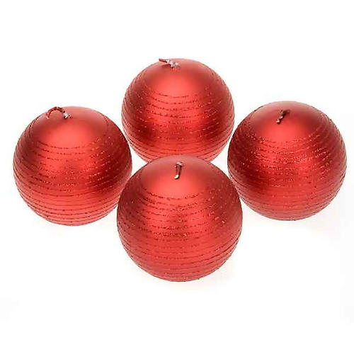 Red Christmas candles 1