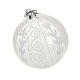 Transparent white Christmas ball s1