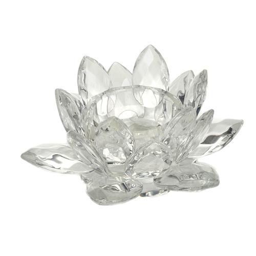 Glass flower candle-holder 1