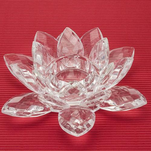 Glass flower candle-holder 2