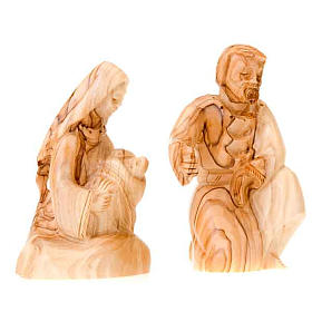 Nativité Bethléem, en bois, cm 12