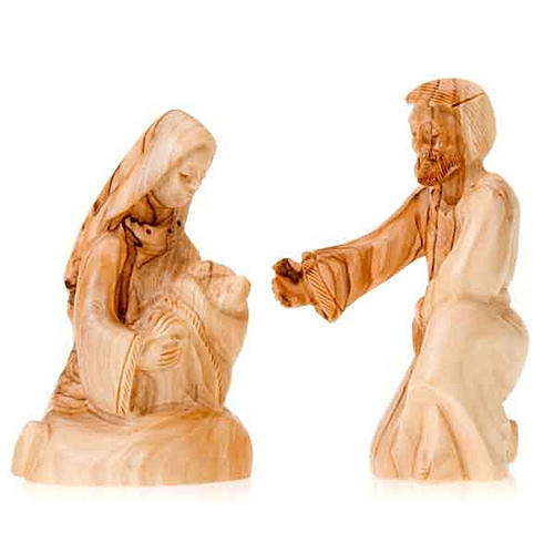Wooden nativity of Bethleem, 12cm 3