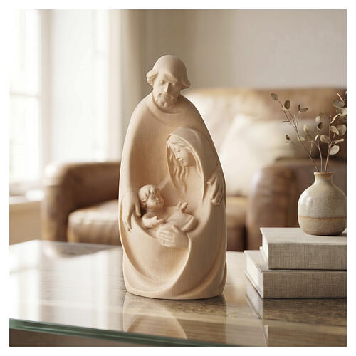 Natural wood nativity scene 2