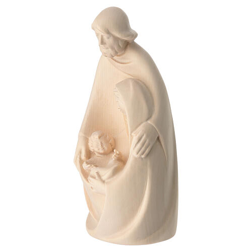 Natural wood nativity scene 4