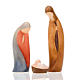 Nativité stylisée en bois coloré cm 15 s1