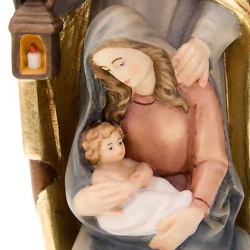Hand-painted wood nativity 4