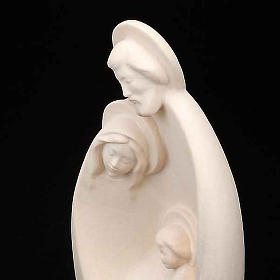 Nativity scene from Val Gardena: Wooden stylised round nativity