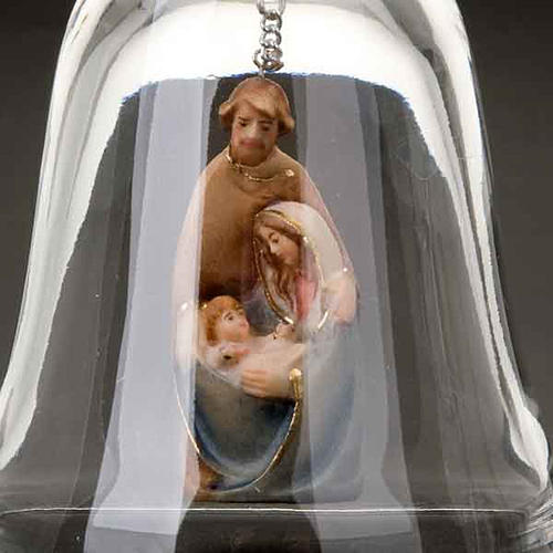 Crystal bell with nativity 5