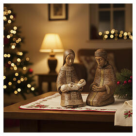 Rural Nativity in brown color