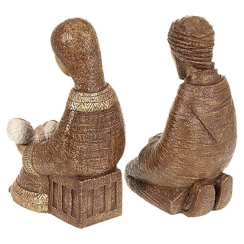 Nativité paysanne marron Bethléem 4