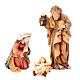 Hand-painted wood nativity 12 cm s1