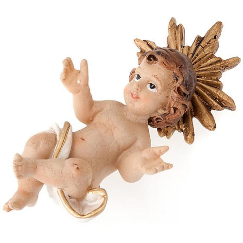 Nativité Sainte Famille colorée 28 cm 3