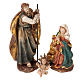 Nativity scene set Holy Family colored 28 cm s1