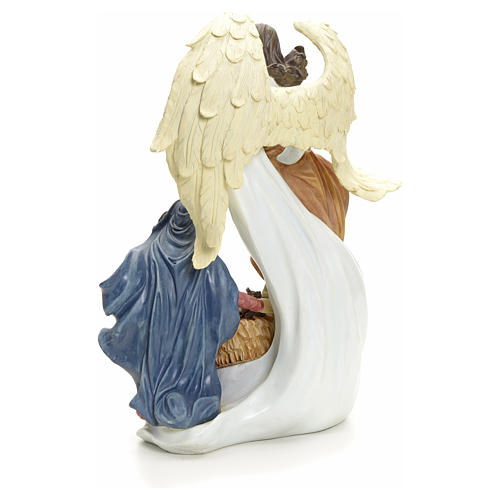 Natività con angelo 36 cm 3