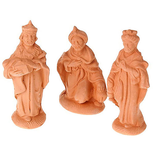 Nativity set natural clay 20 figurines 10 cm 6