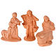 Nativity set natural clay 20 figurines 10 cm s2