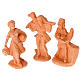 Nativity set natural clay 20 figurines 10 cm s5