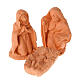 Nativity set natural clay 20 figurines 10 cm s8